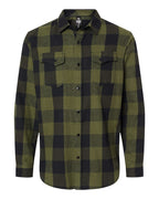 Chosen - Army Green Flannel - Carbon Fiber Embellished