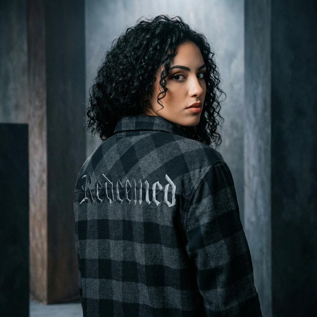 Redeemed Embroidered Flannel
