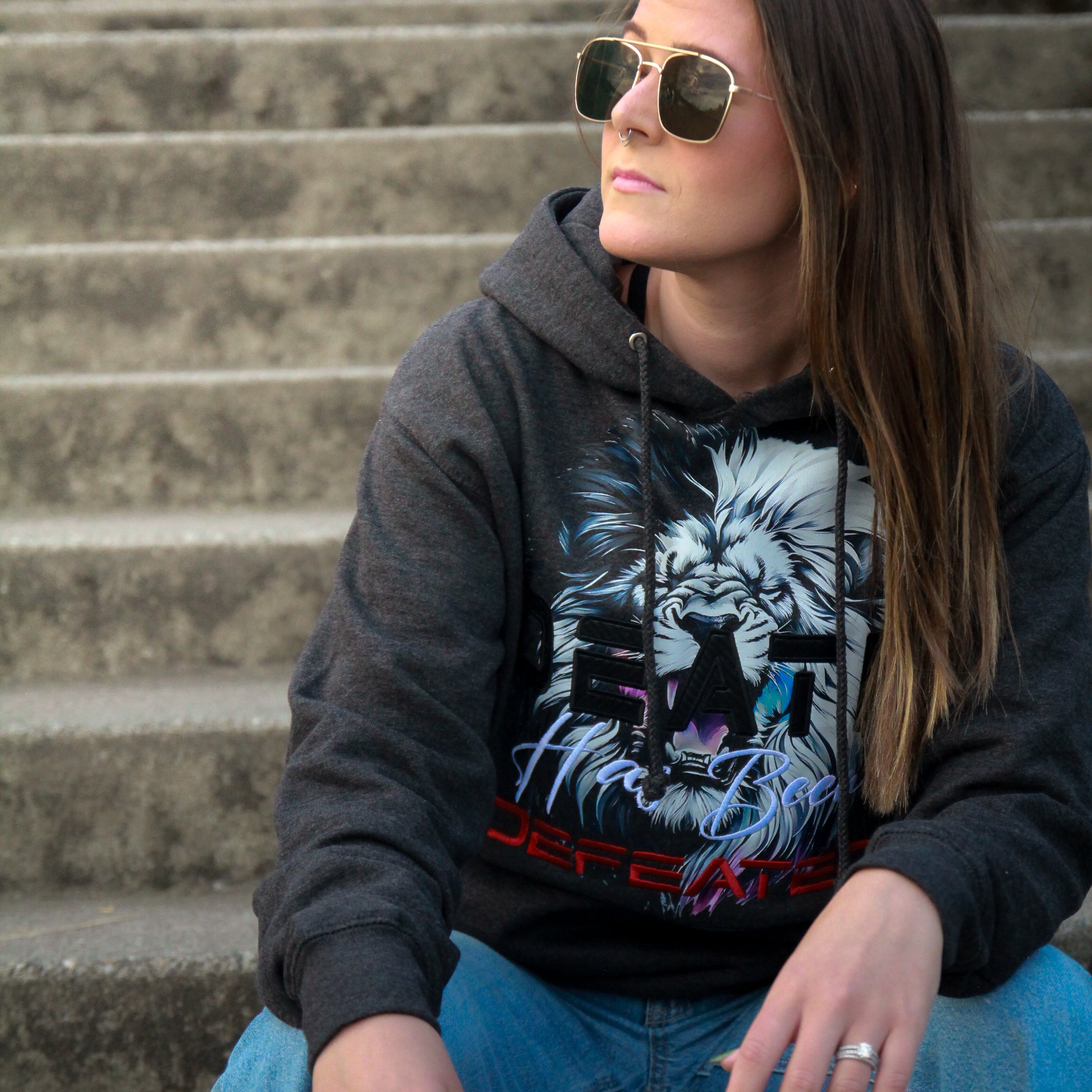 Death Has Been Defeated Hoodie -Charcoal Heather