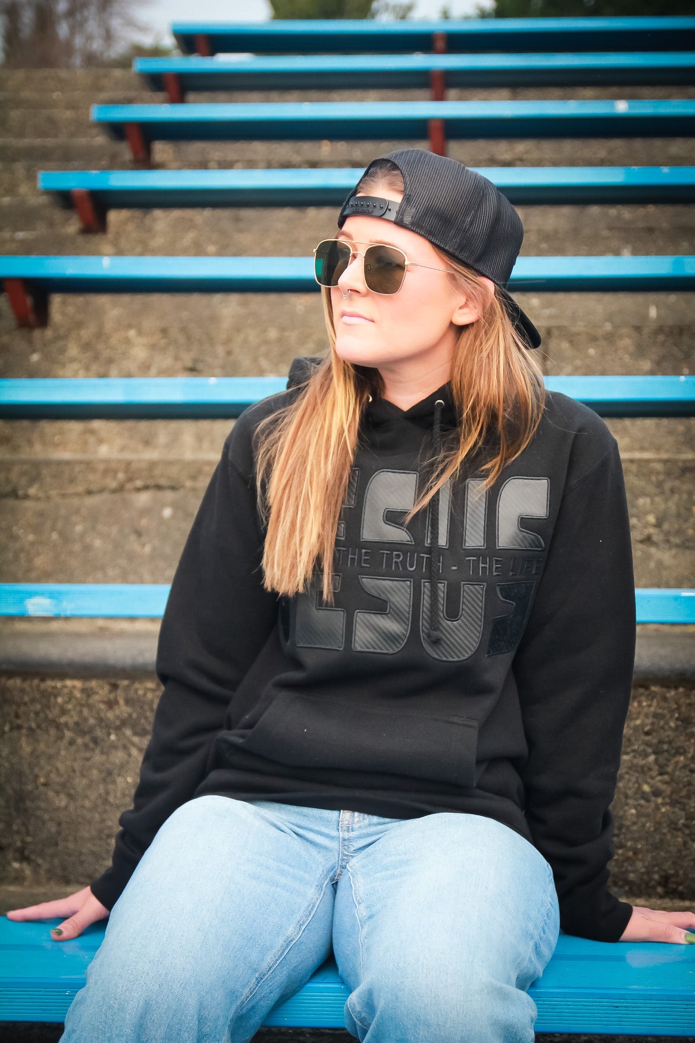 The Way The Truth The Life - Jesus - Hoodie - Black