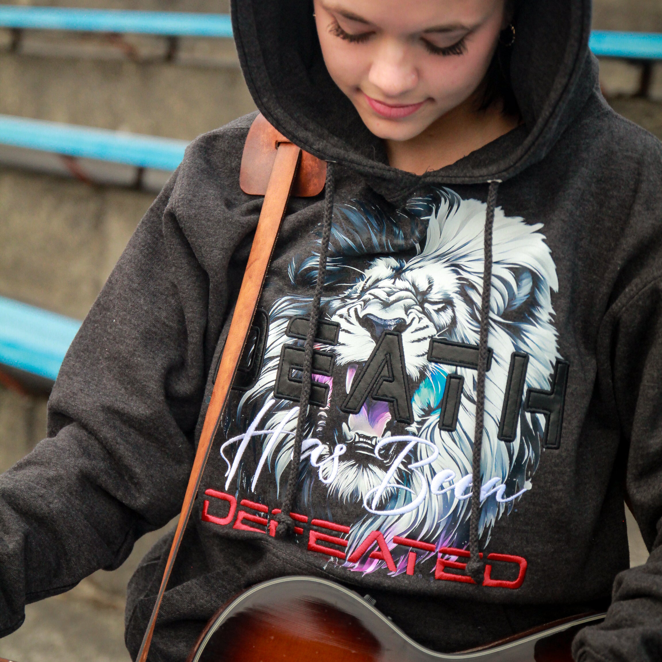 Death Has Been Defeated Hoodie -Charcoal Heather