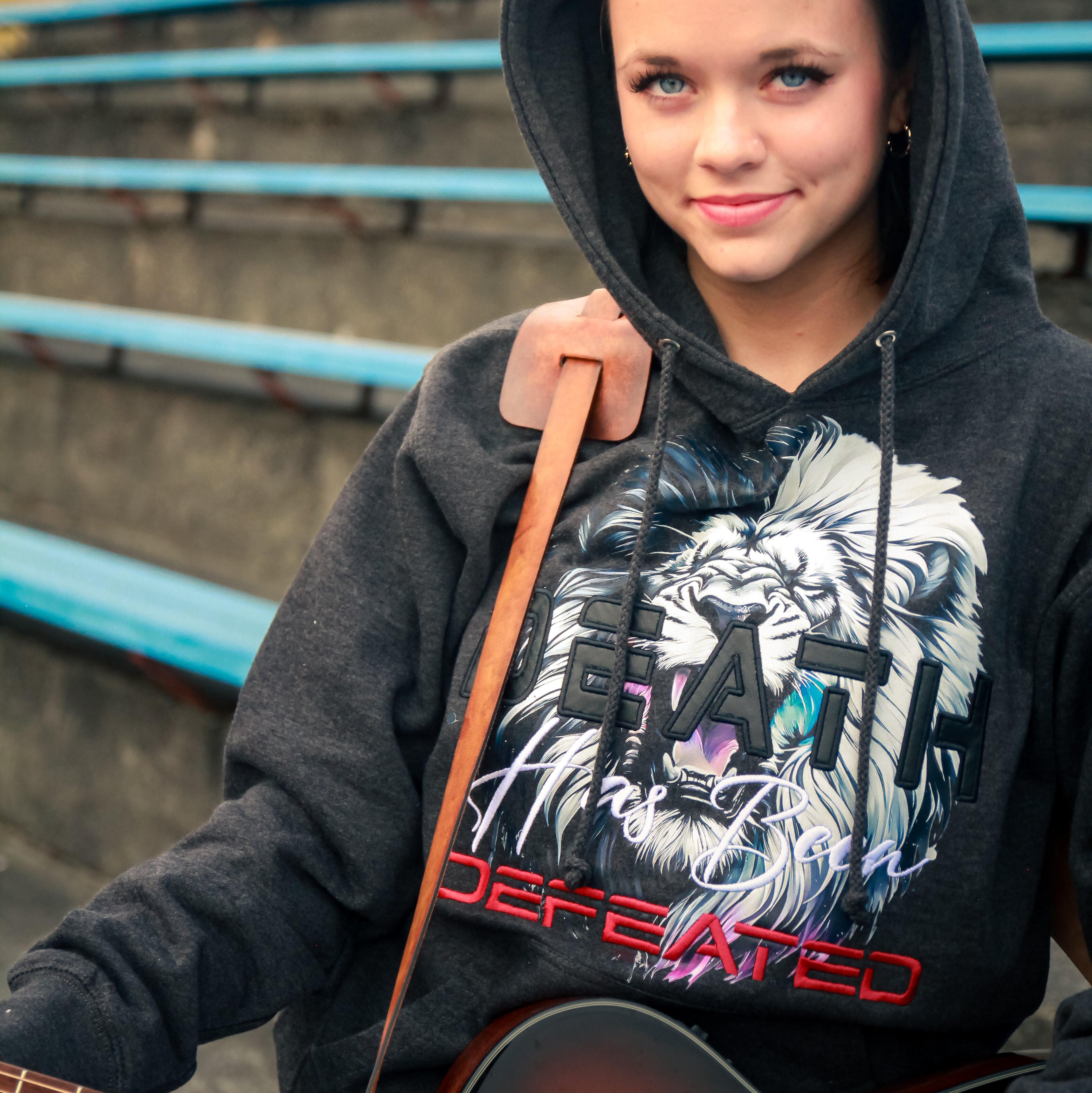 Death Has Been Defeated Hoodie -Charcoal Heather