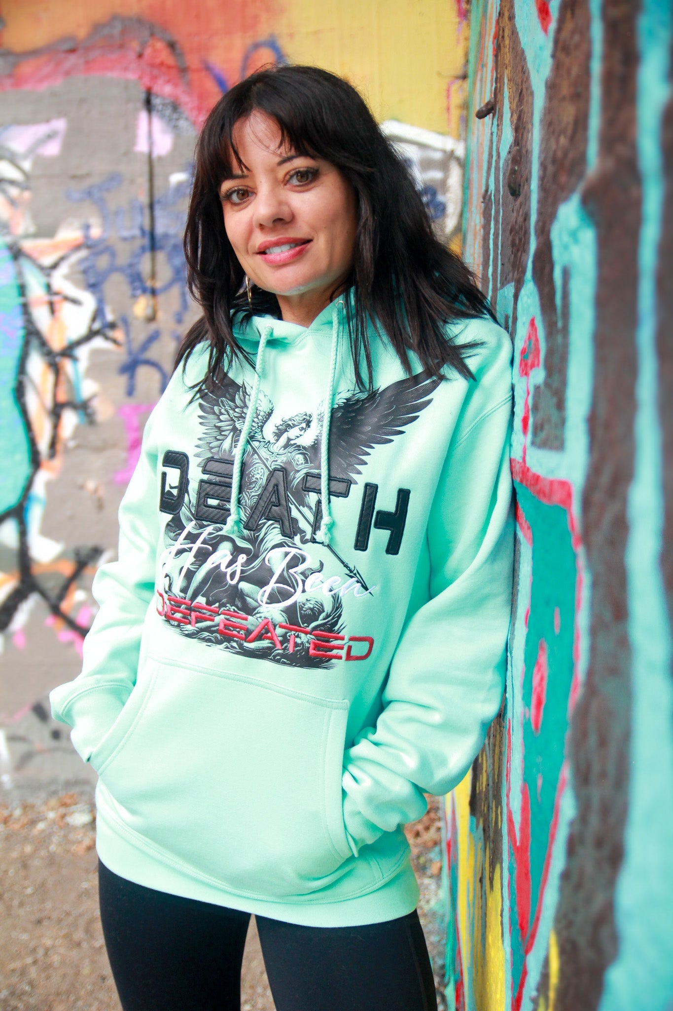 Death Has Been Defeated Hoodie - Mint