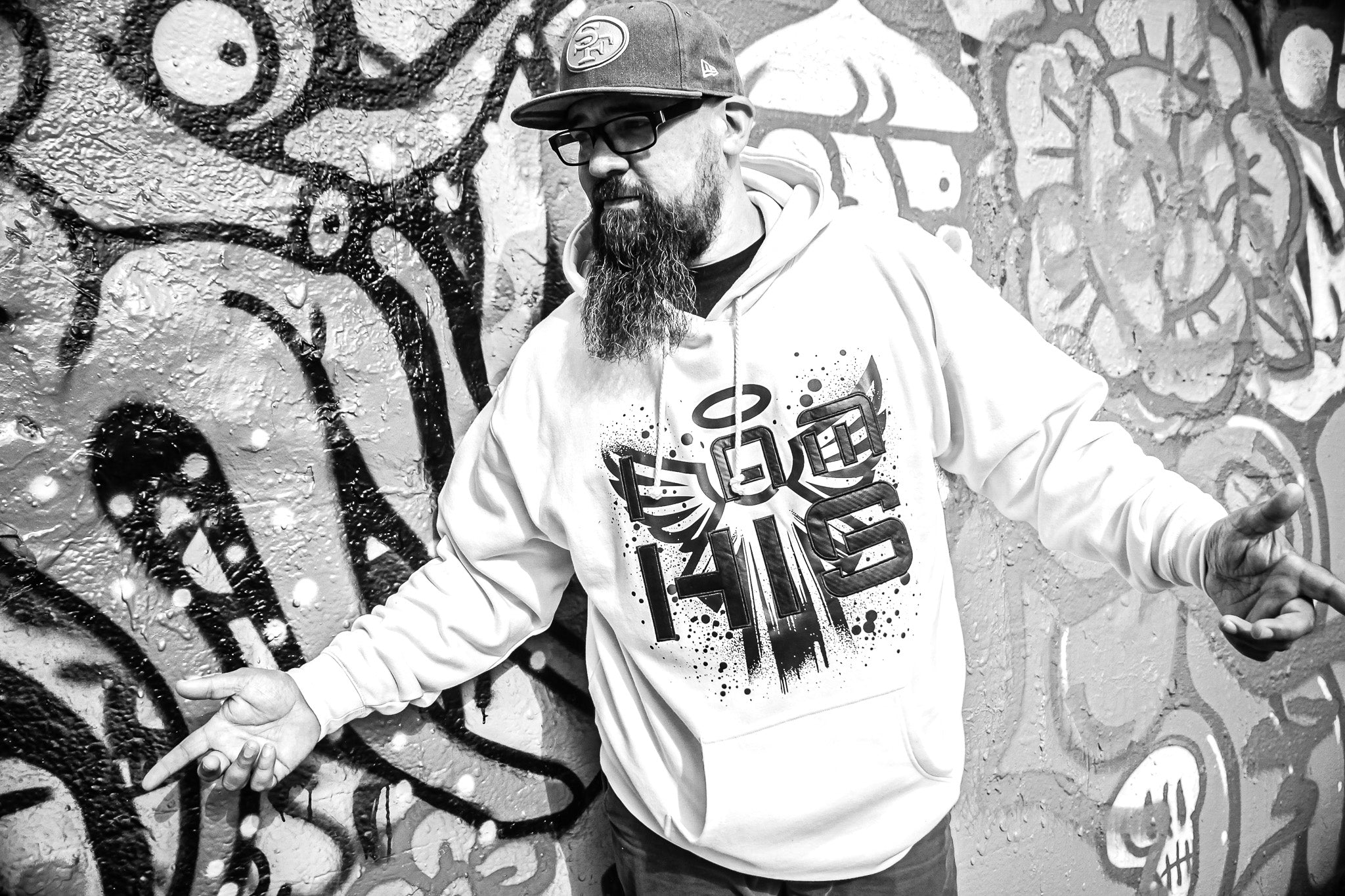 I am HIS Hoodie - Embroidered - Bone (Vanilla)