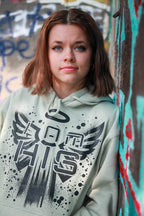 I am HIS Hoodie - Embroidered - Sage Green