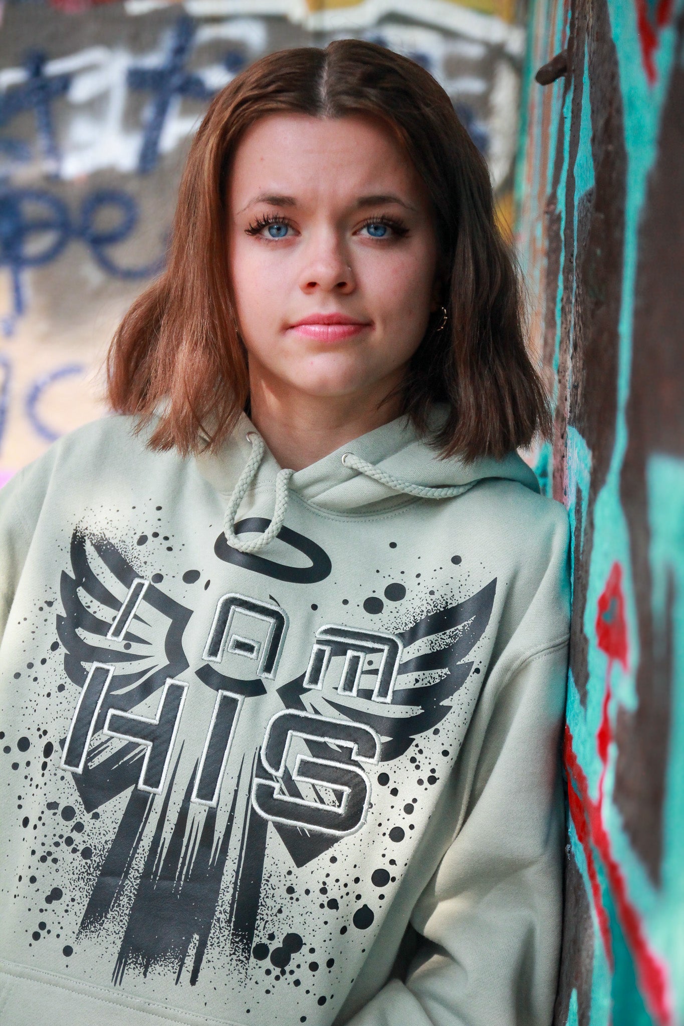I am HIS Hoodie - Embroidered - Sage Green