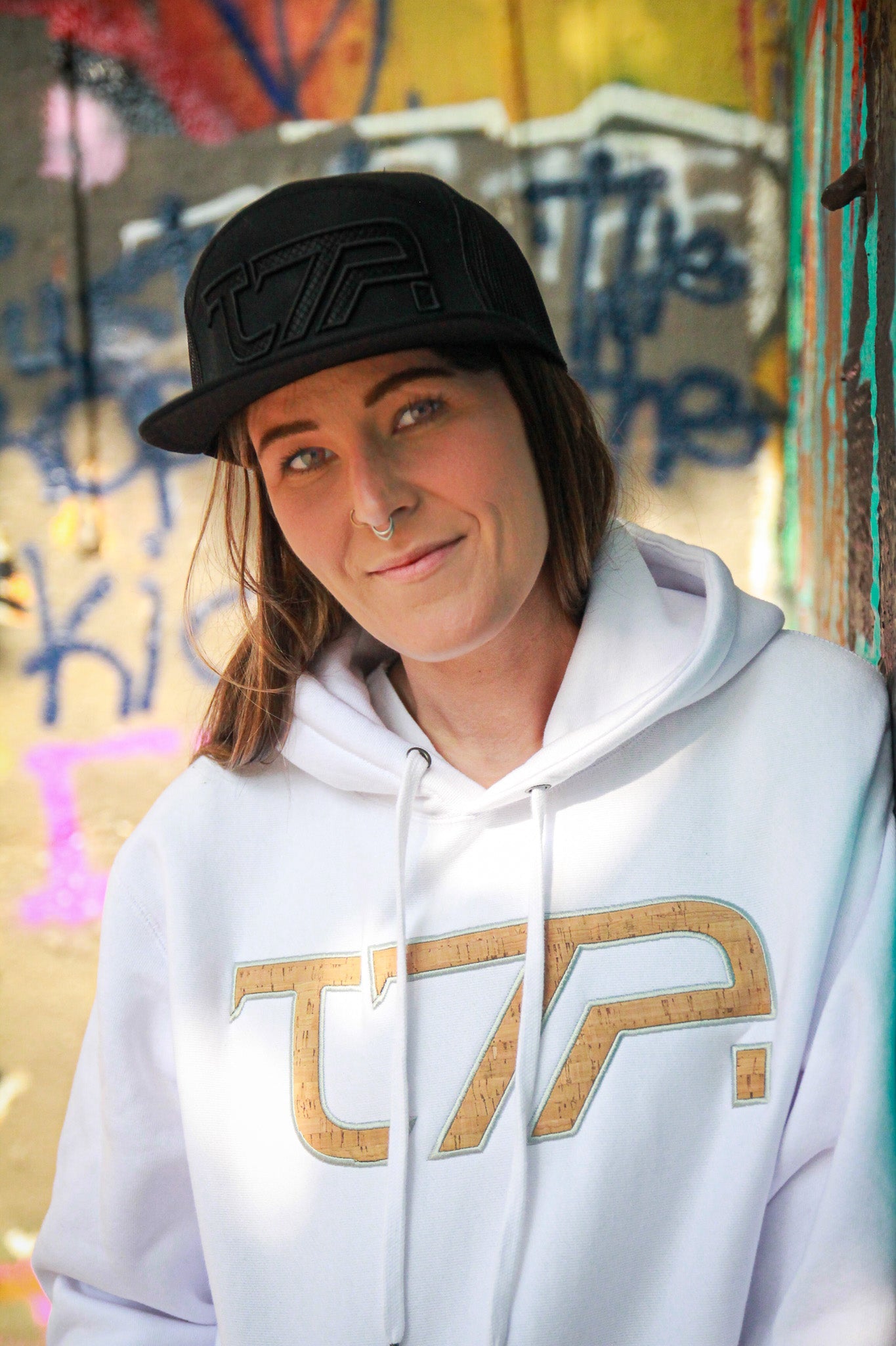 TriSeven Apparel Hoodie - White/ Cork