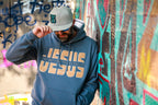 The Way The Truth The Life - Jesus - Hoodie Embroidered with Cork details