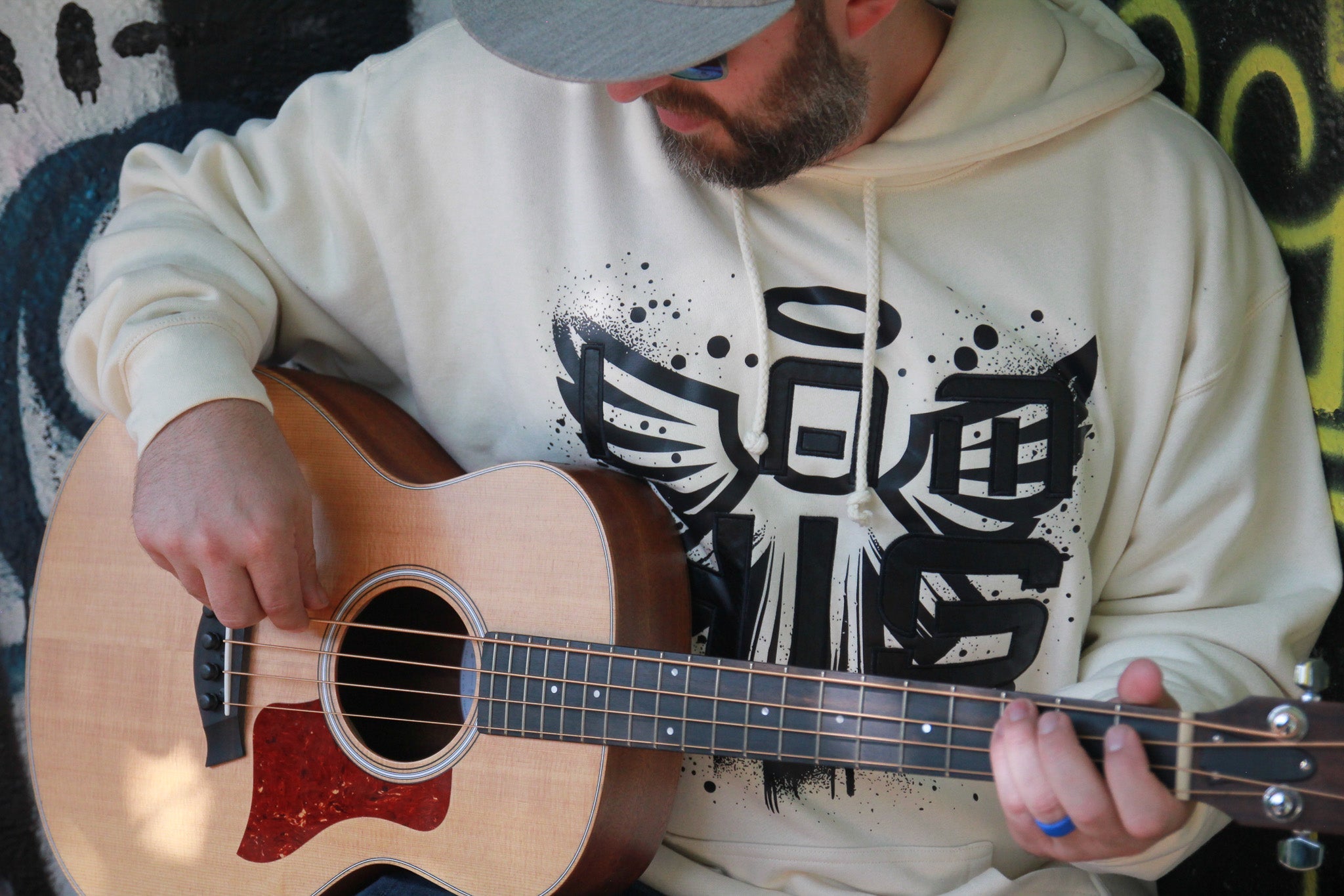 I am HIS Hoodie - Embroidered - Bone (Vanilla)
