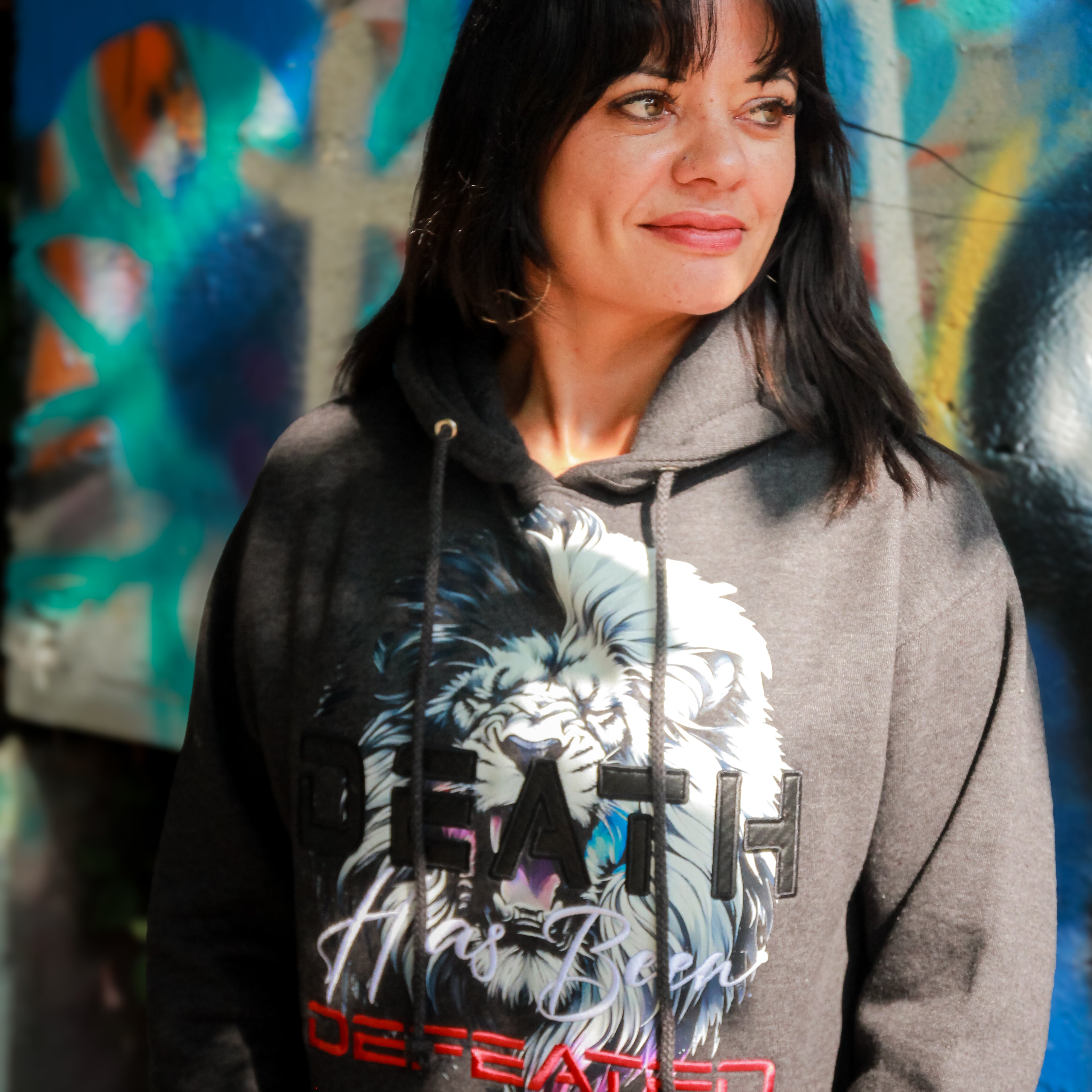 Death Has Been Defeated Hoodie -Charcoal Heather