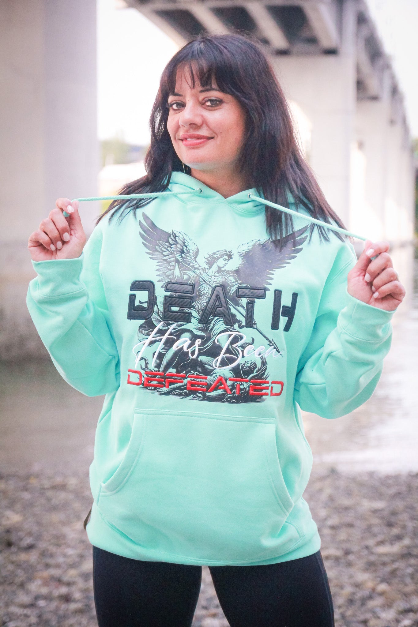 Death Has Been Defeated Hoodie - Mint