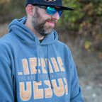 The Way The Truth The Life - Jesus - Hoodie Embroidered with Cork details