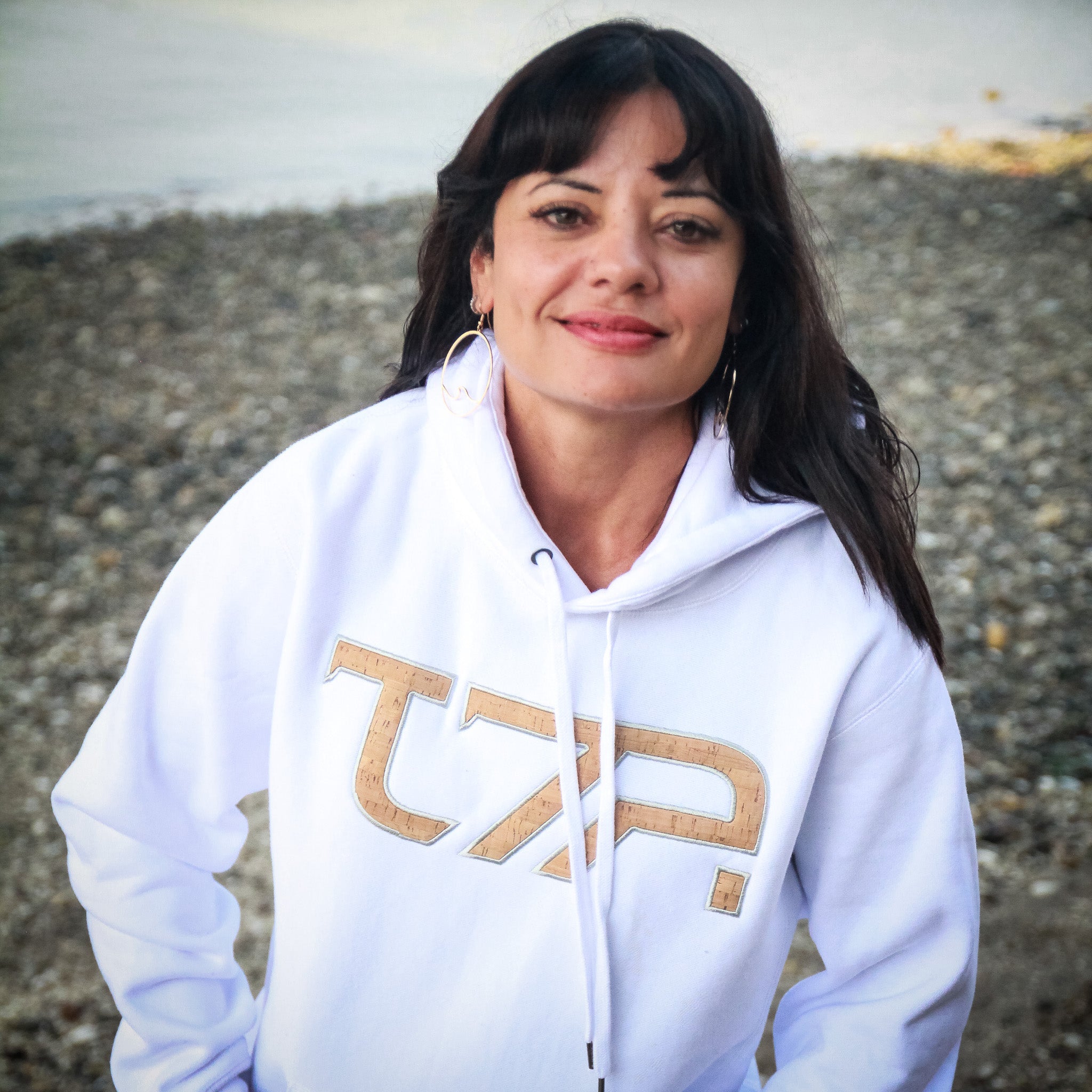 TriSeven Apparel Hoodie - White/ Cork