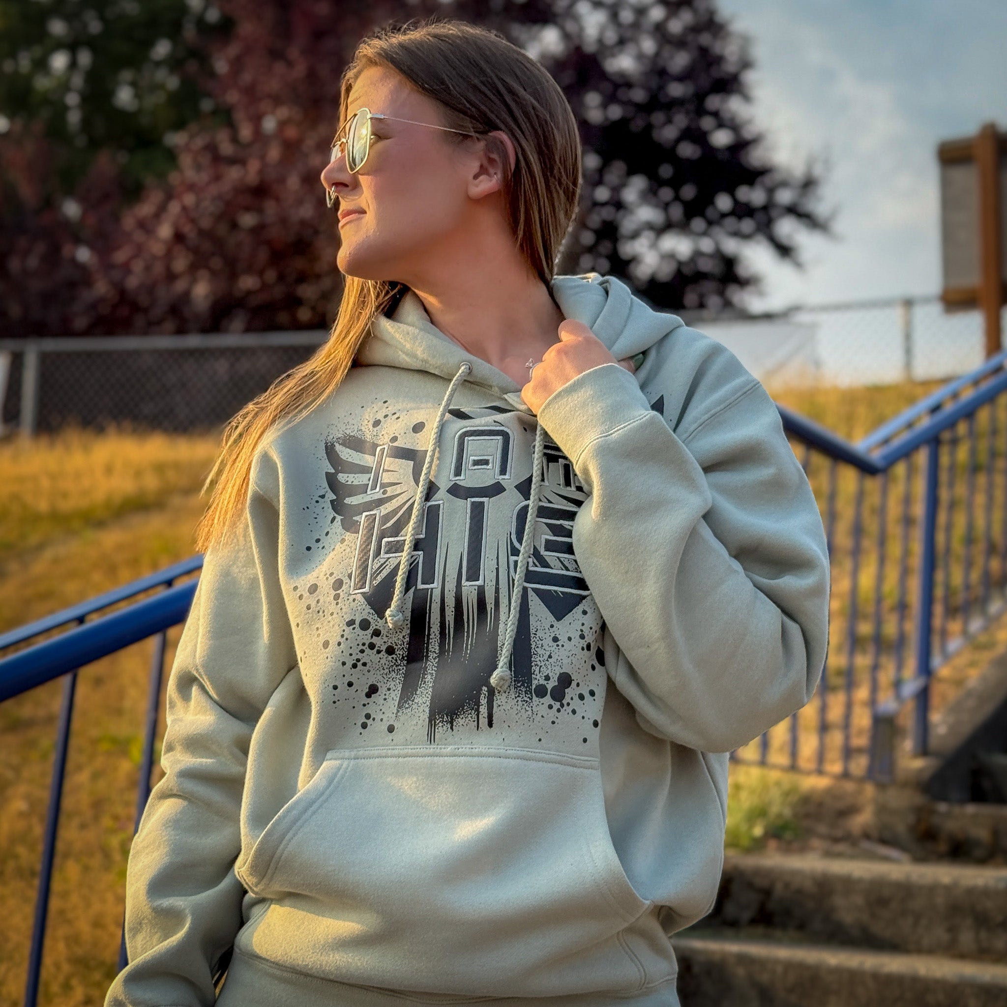 I am HIS Hoodie - Embroidered - Sage Green