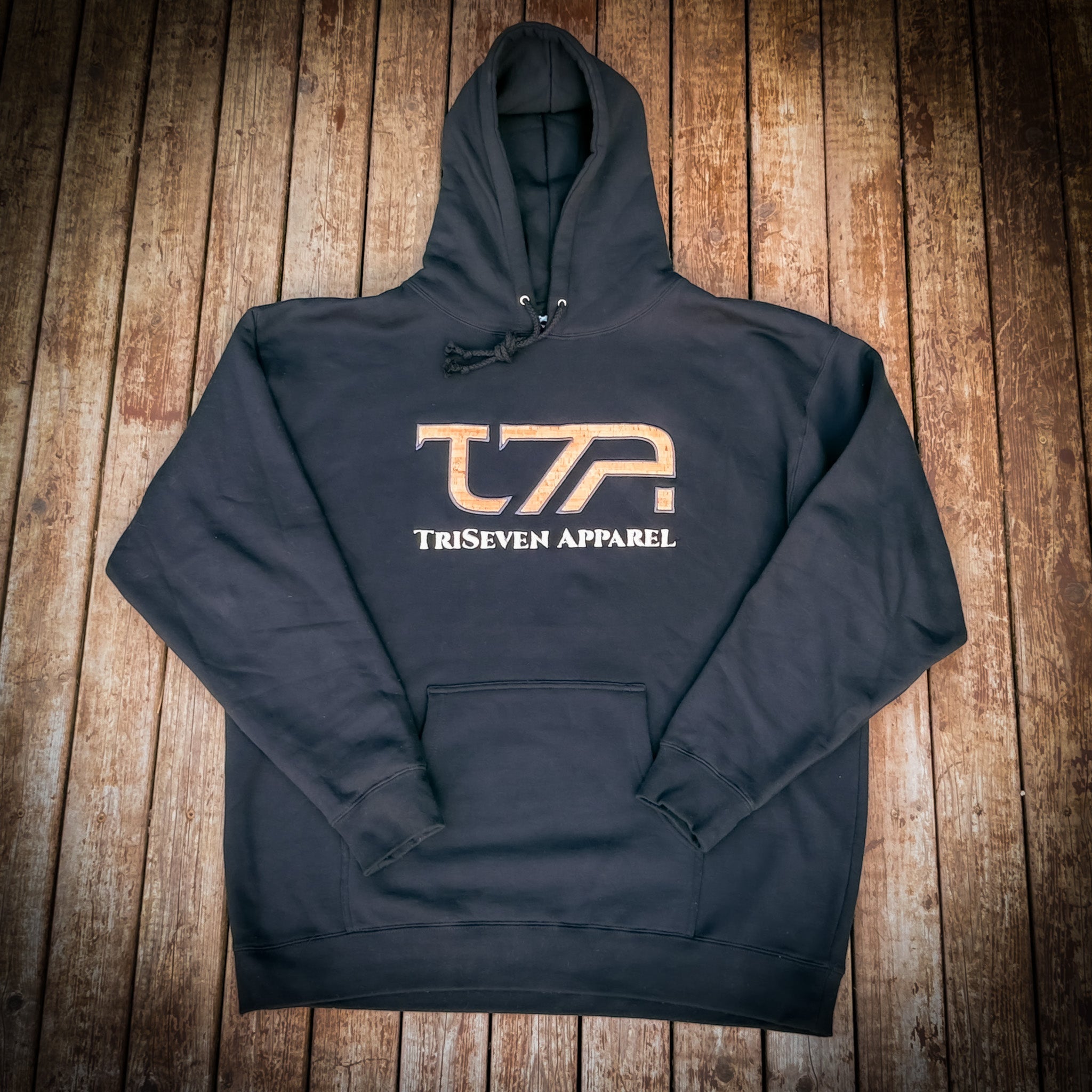 TriSeven Apparel Hoodie - Black / Cork