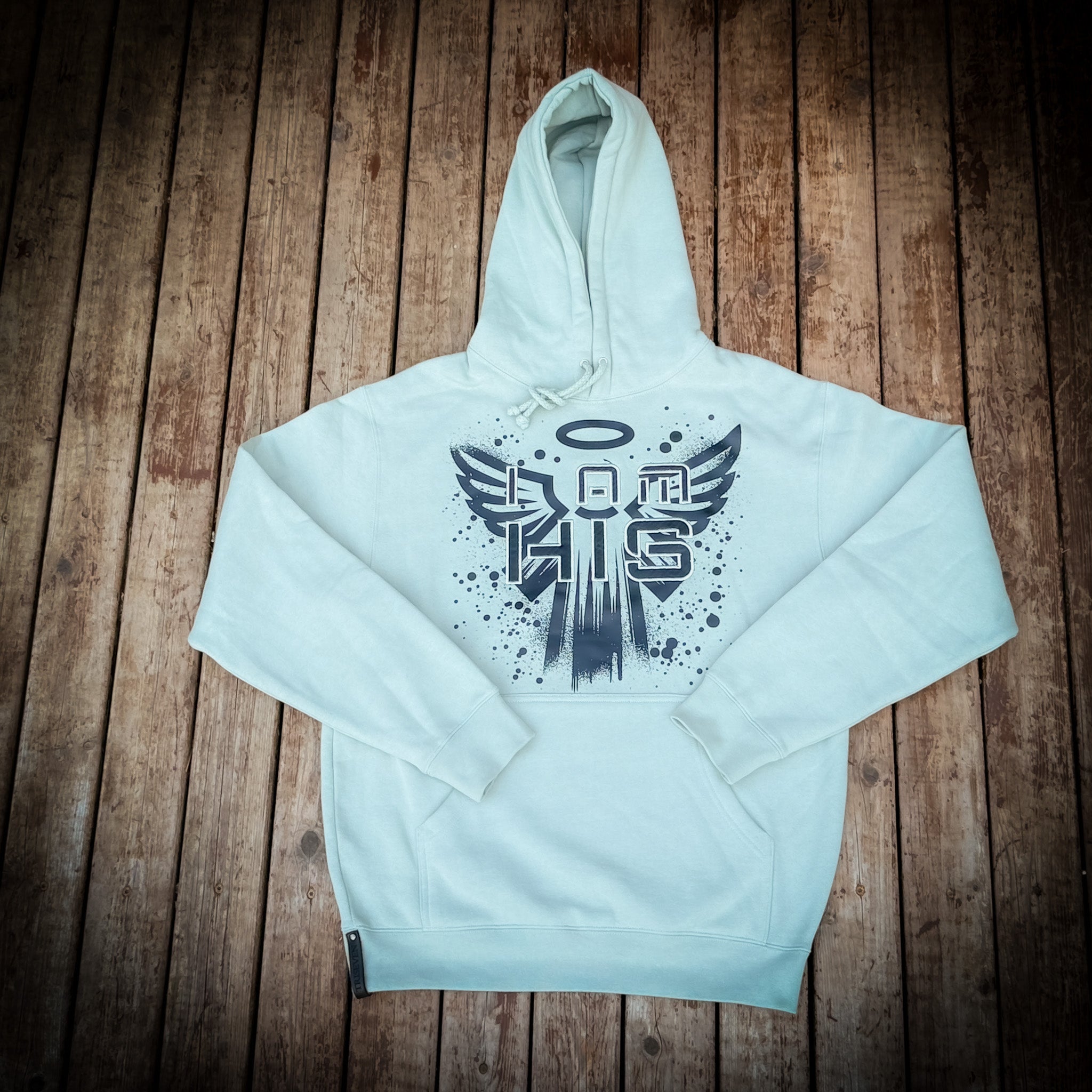 I am HIS Hoodie - Embroidered - Sage Green