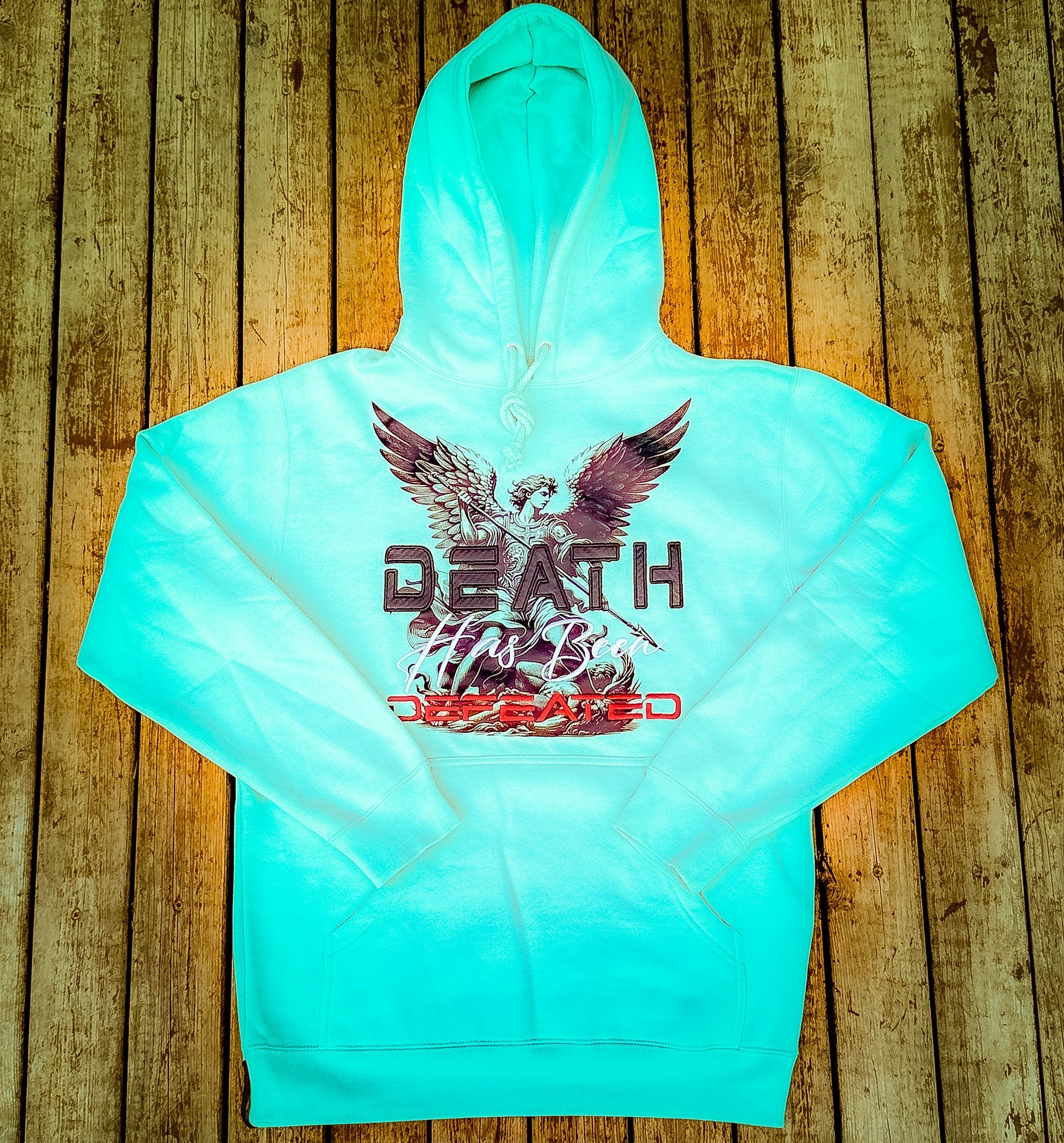 Death Has Been Defeated Hoodie - Mint