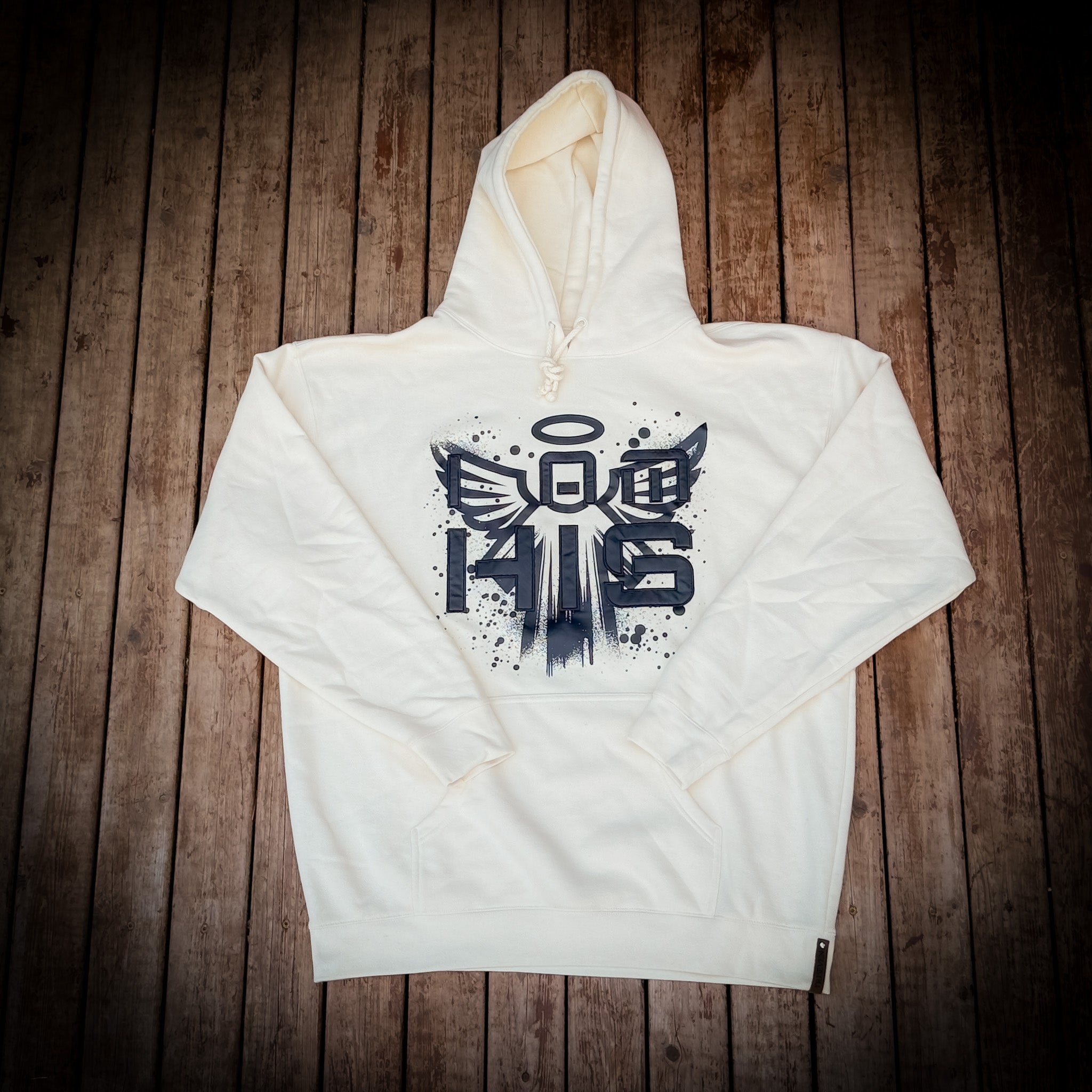 I am HIS Hoodie - Embroidered - Bone (Vanilla)