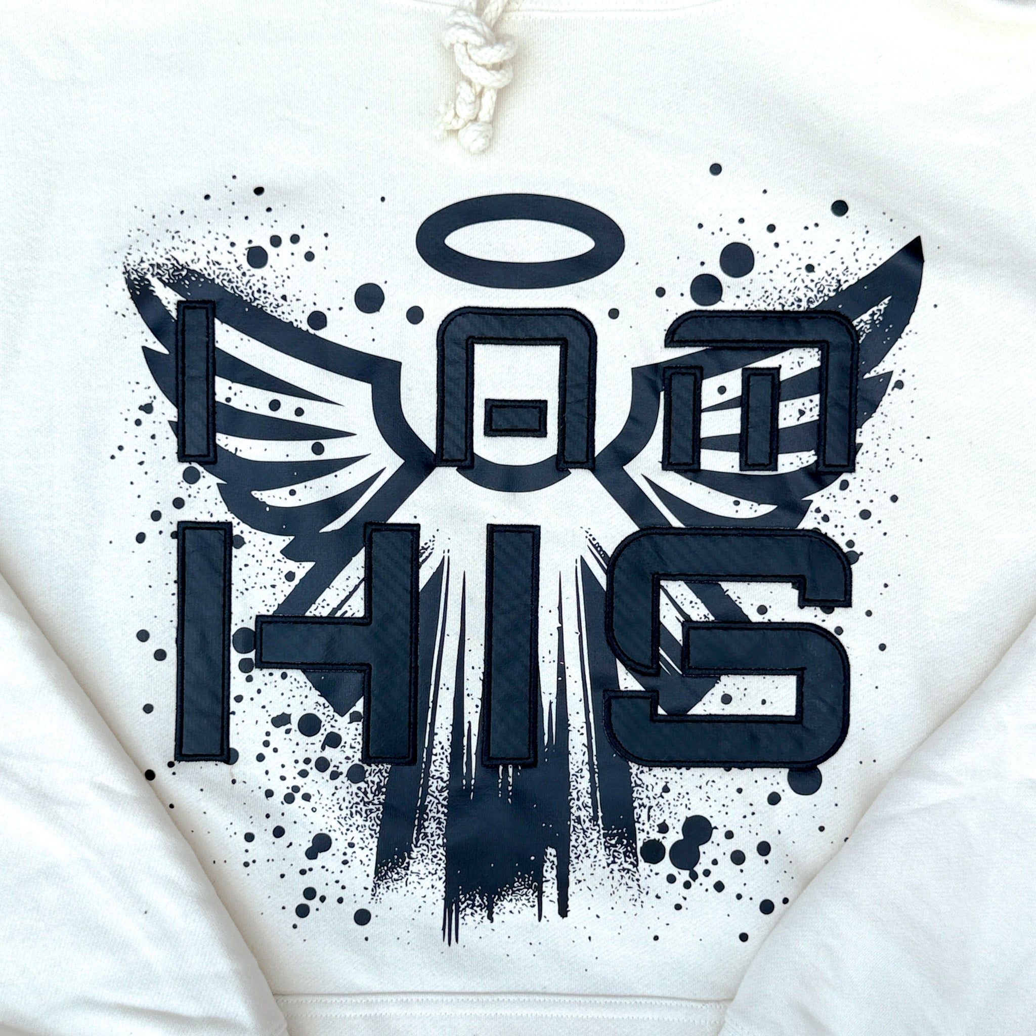I am HIS Hoodie - Embroidered - Bone (Vanilla)