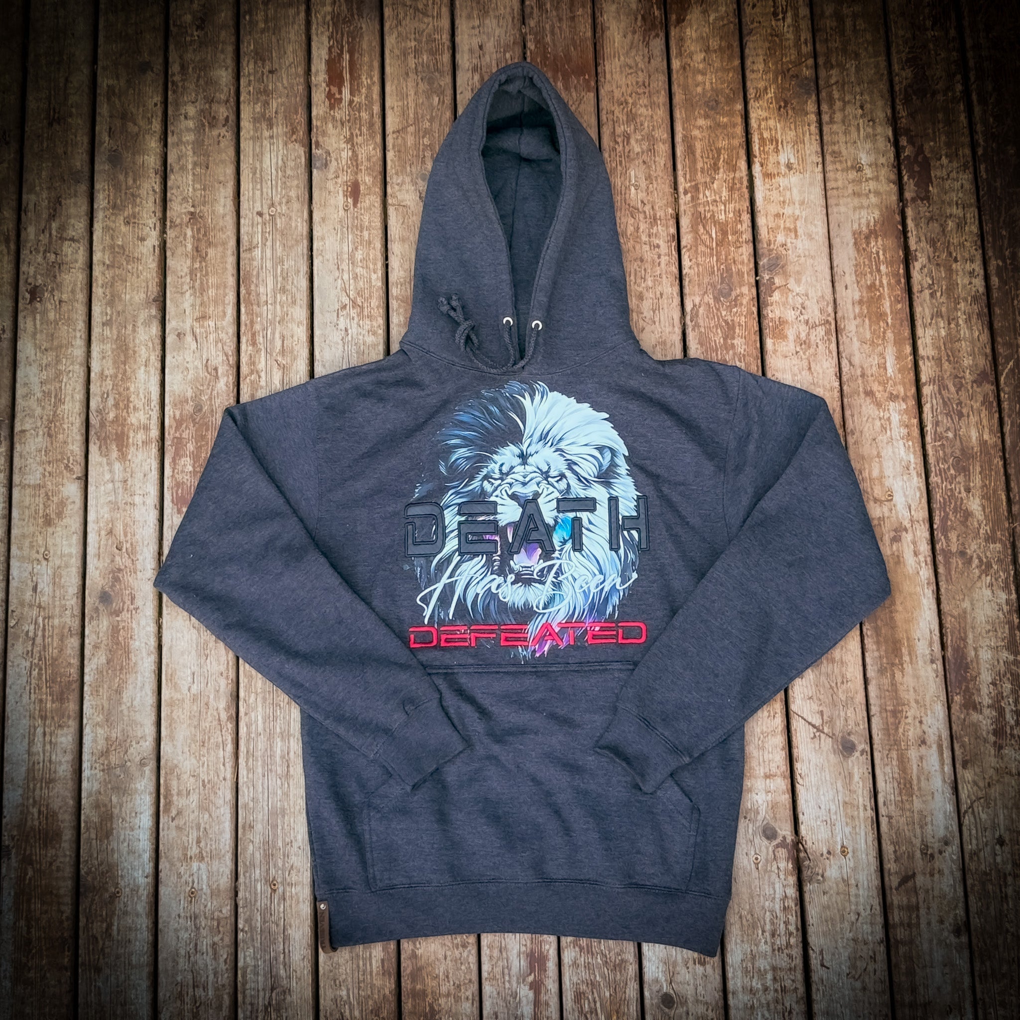 Death Has Been Defeated Hoodie -Charcoal Heather
