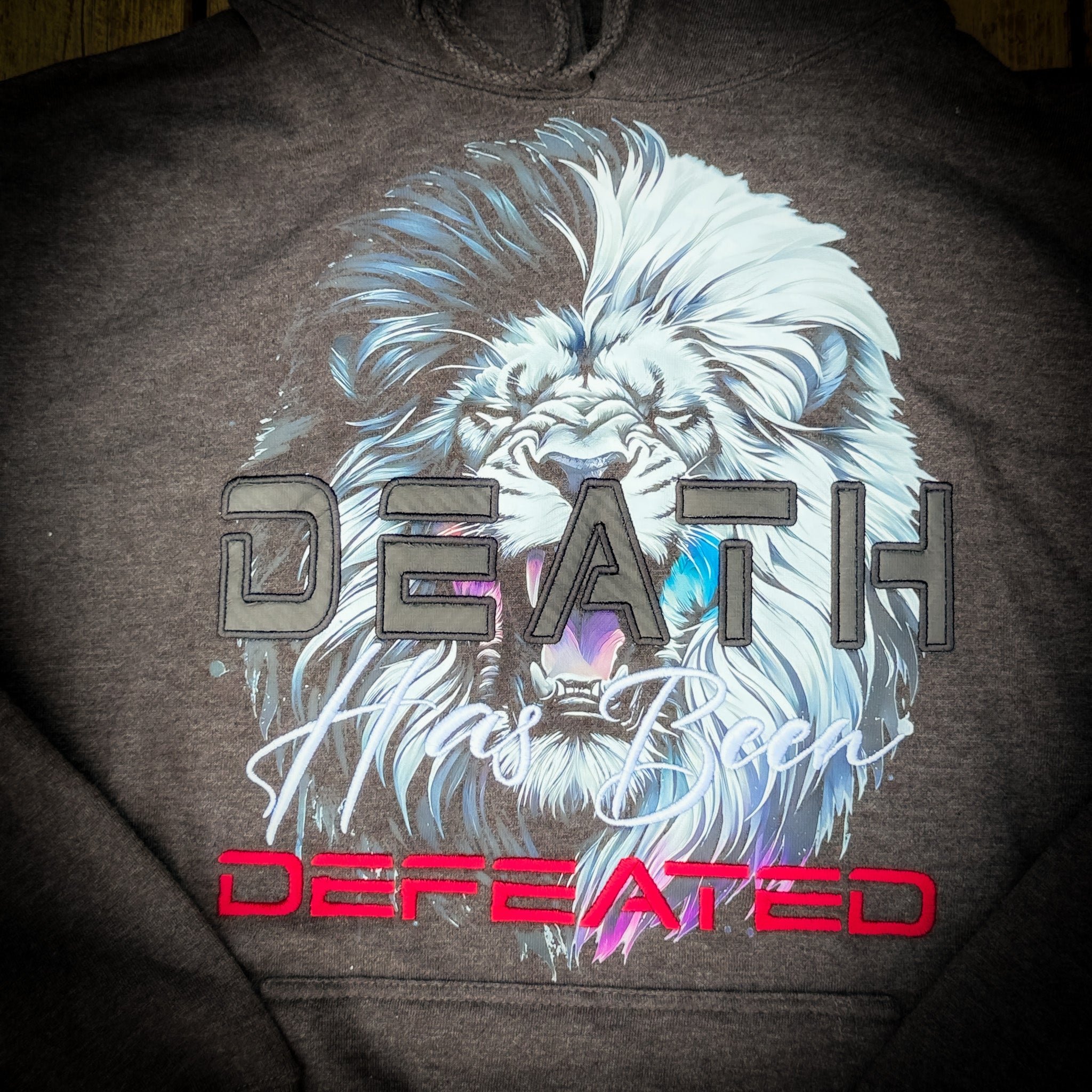 Death Has Been Defeated Hoodie -Charcoal Heather