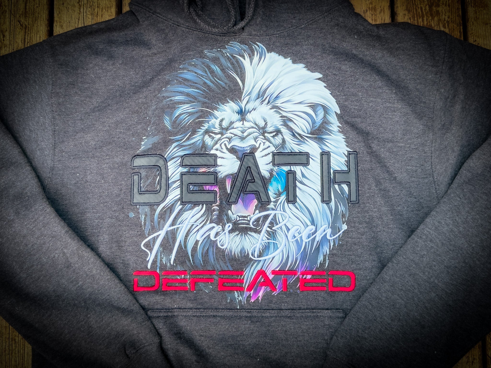 Death Has Been Defeated Hoodie -Charcoal Heather