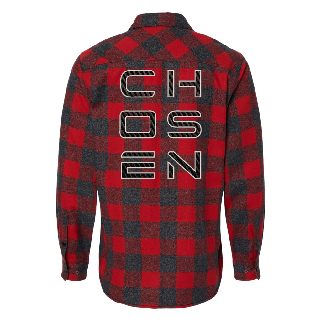 Chosen -Red Flannel - Carbon Fiber Embellished