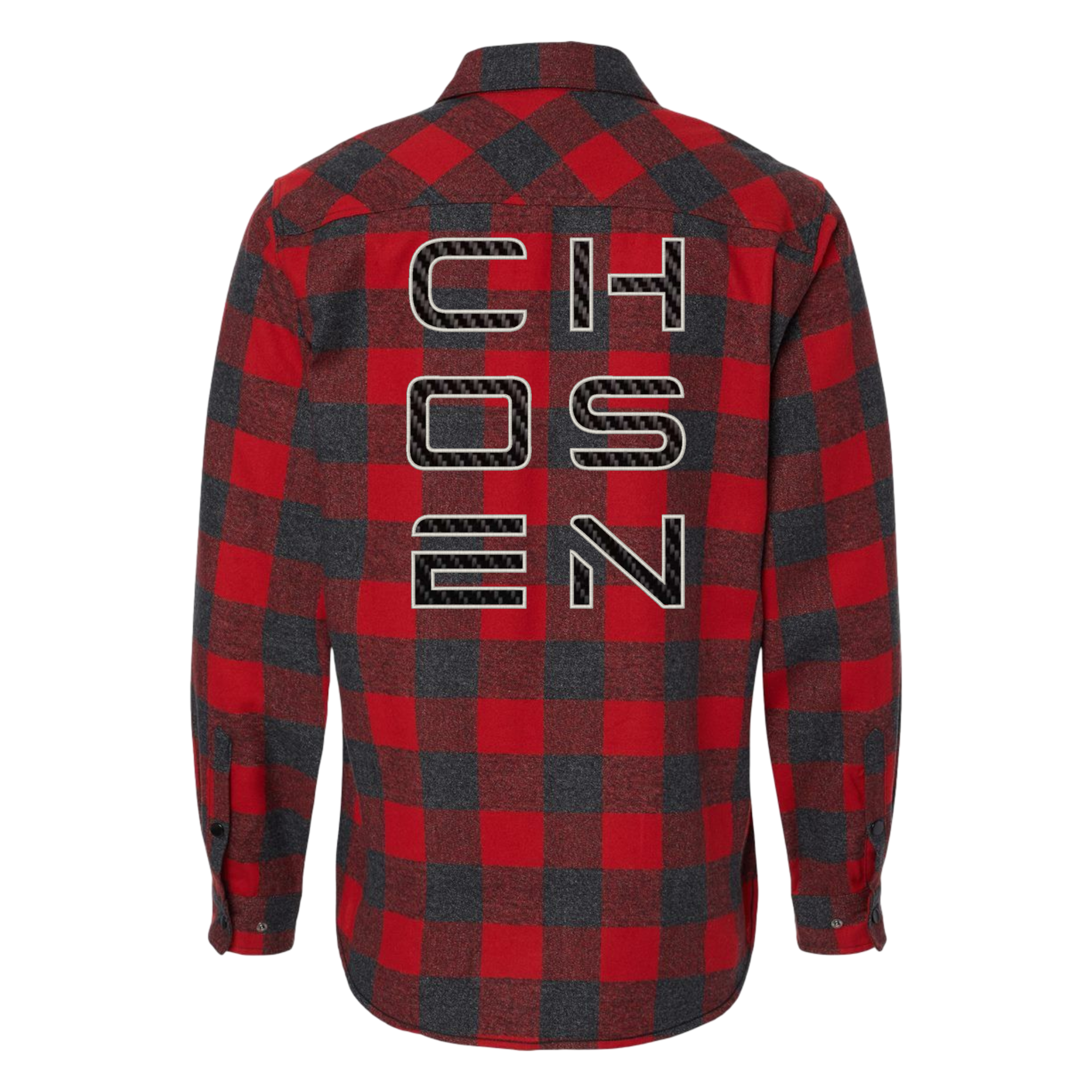 Chosen -Red Flannel - Carbon Fiber Embellished