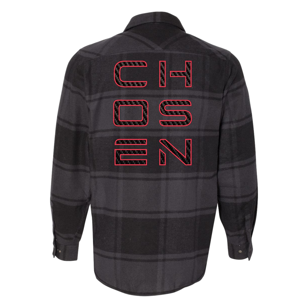 Chosen - Black Flannel - Carbon Fiber Embellished