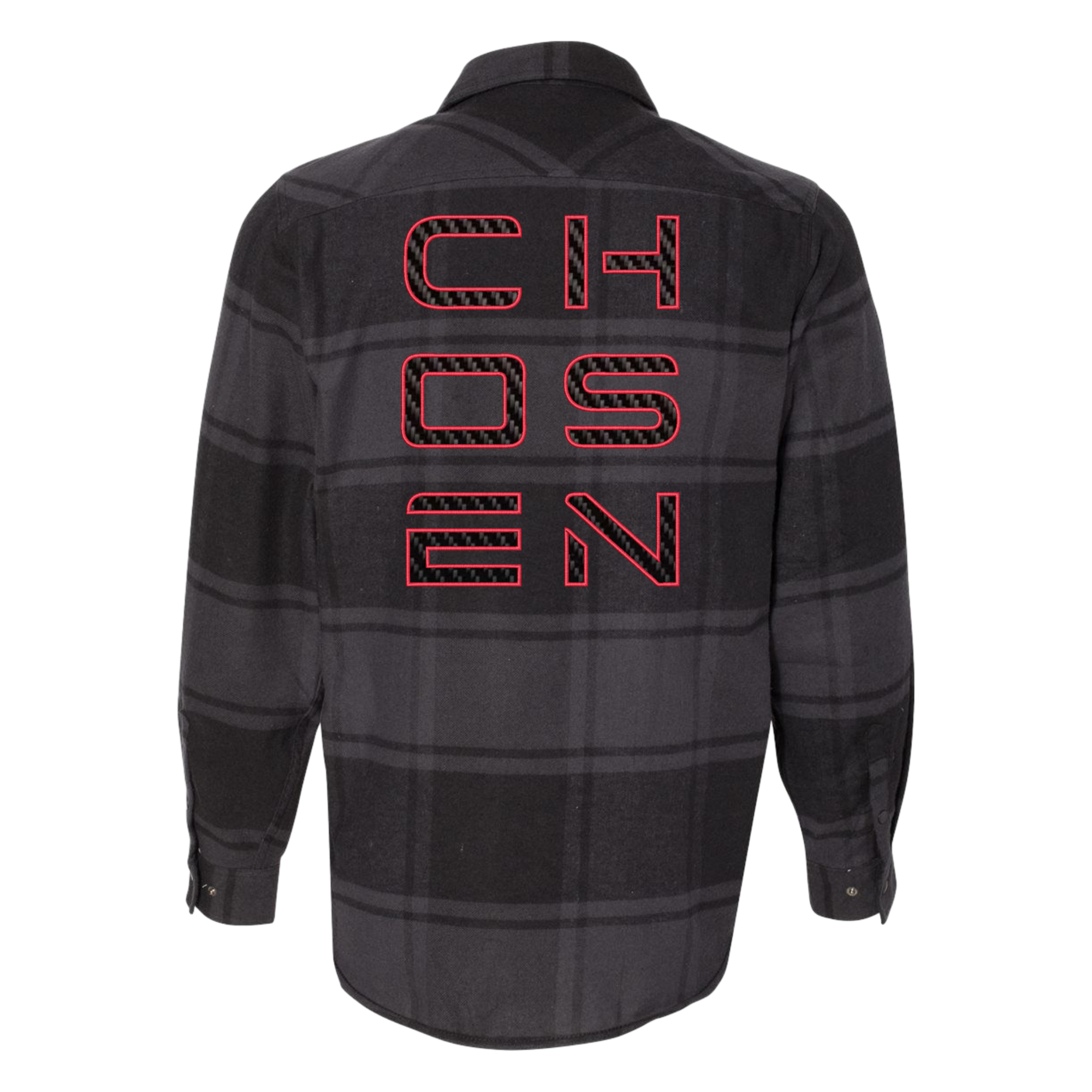 Chosen - Black Flannel - Carbon Fiber Embellished