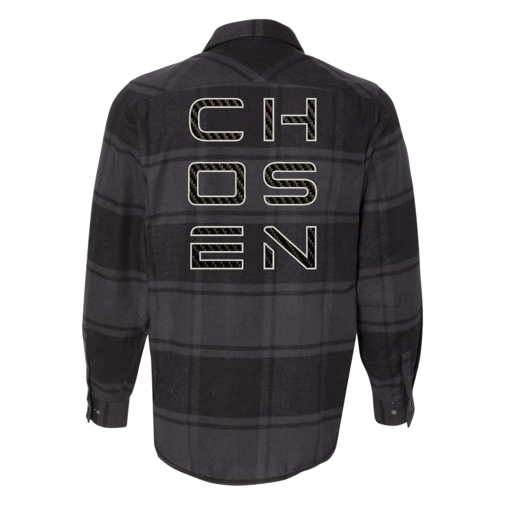 Chosen - Black Flannel - Carbon Fiber Embellished