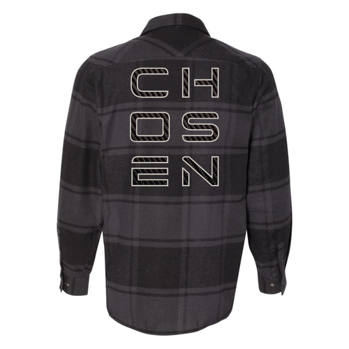 Chosen - Black Flannel - Carbon Fiber Embellished
