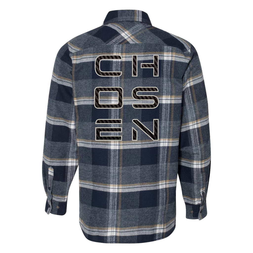 Chosen - Indigo Flannel - Carbon Fiber Embellished