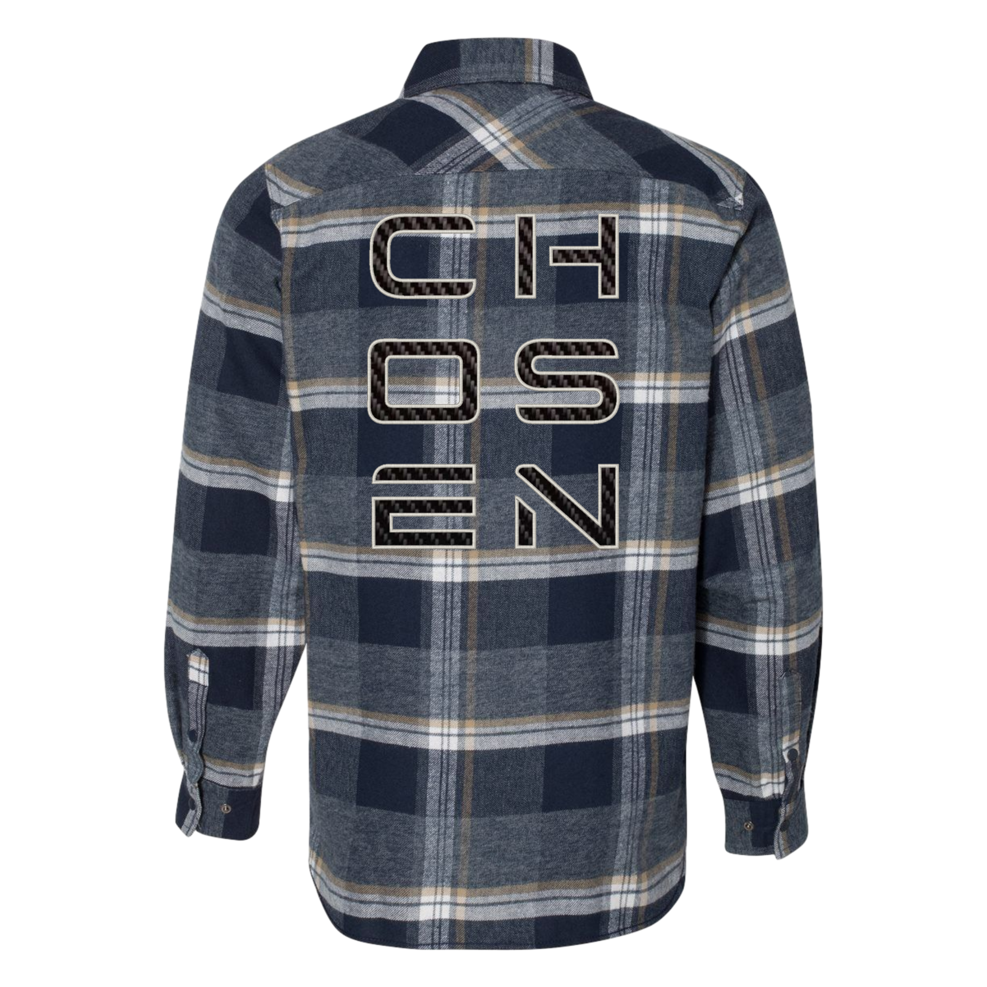 Chosen - Indigo Flannel - Carbon Fiber Embellished