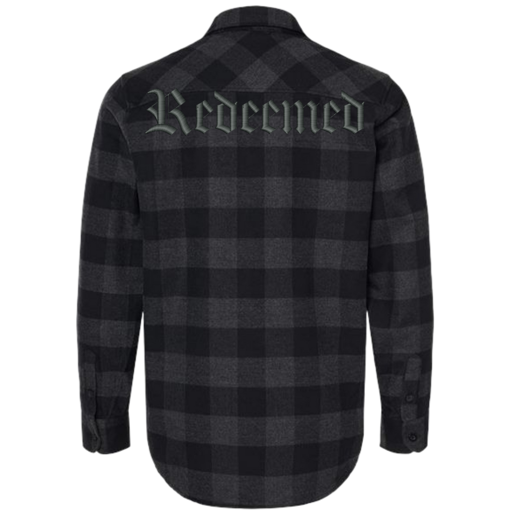 Redeemed Embroidered Flannel