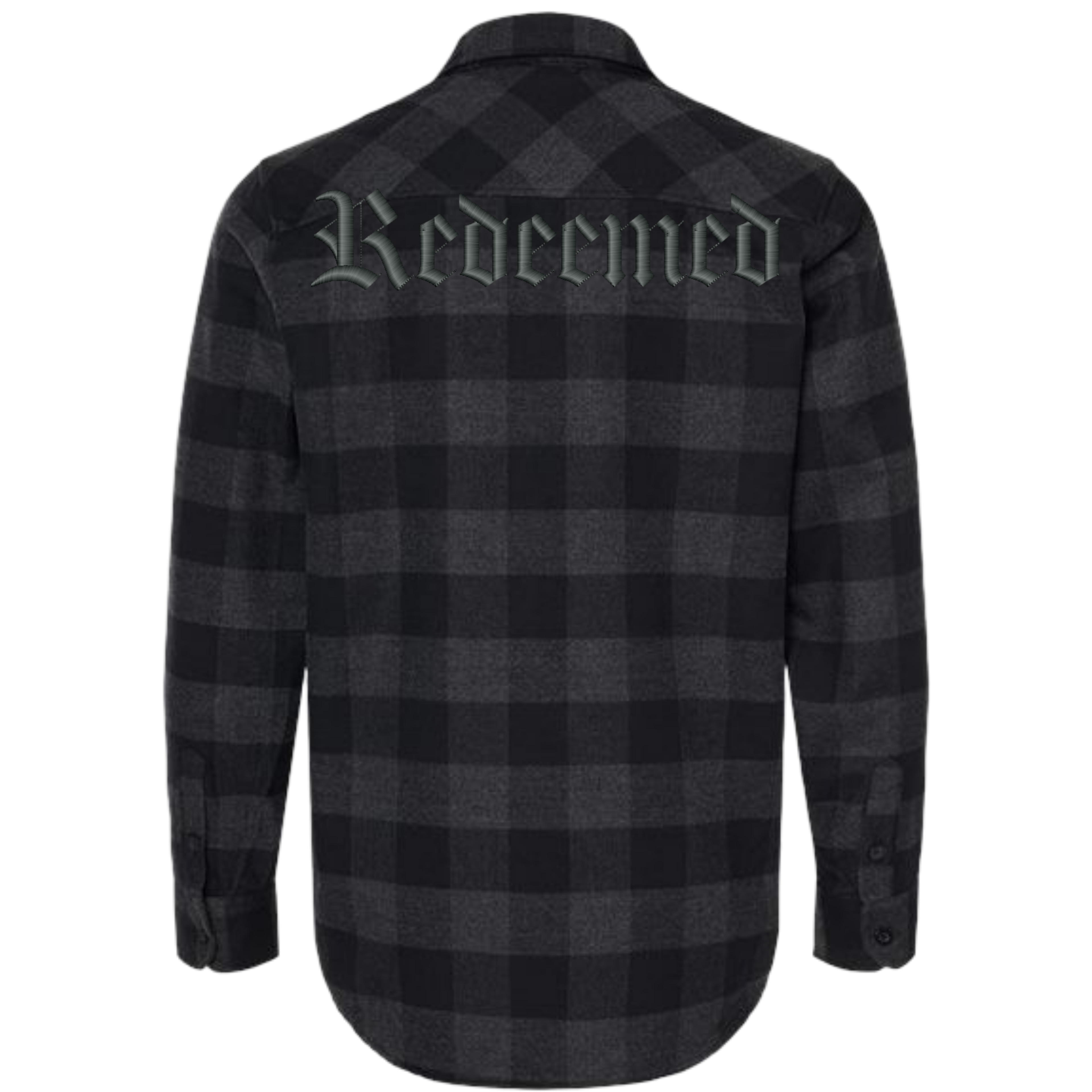 Redeemed Embroidered Flannel