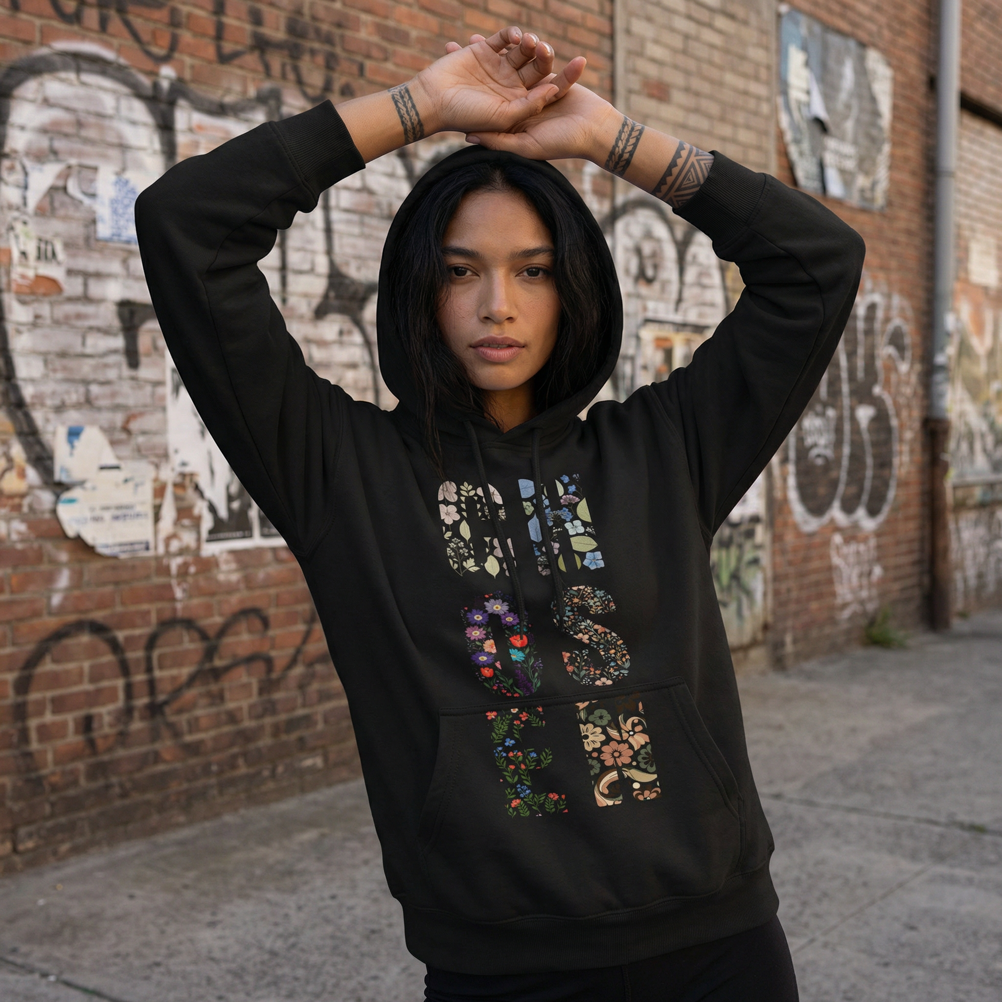 Chosen Botanical Print Hoodie | 1 Peter 2:9 Christian Hoodie