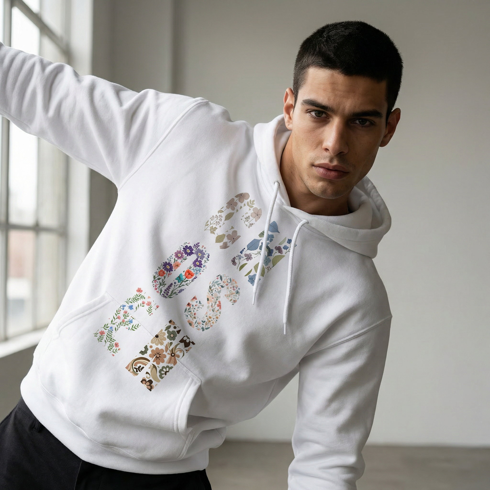 Chosen Botanical Print Hoodie | 1 Peter 2:9 Christian Hoodie