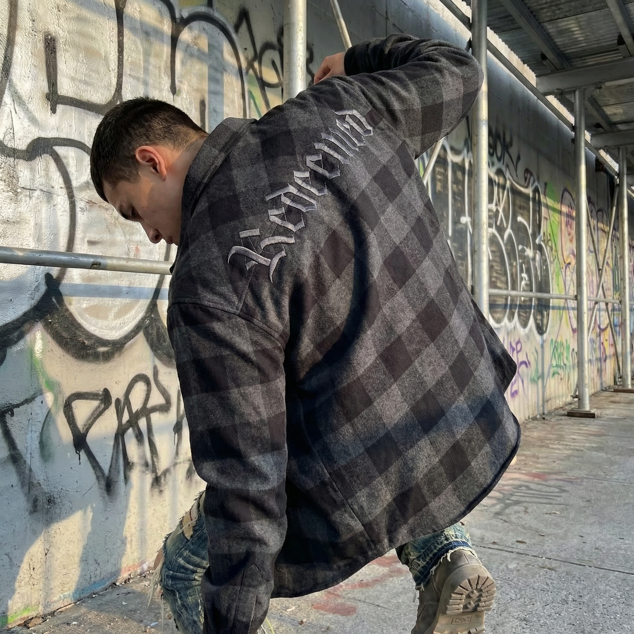 Redeemed Embroidered Flannel Shirt | Christian Flannel