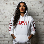 Yahweh Saves Embroidered Hoodie | Carbon Fiber Christian Hoodie